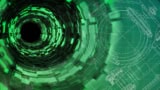 Green energy in particle accelerators concept illustration