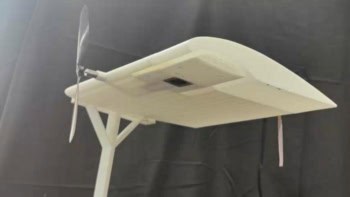 Stationary drone with laser-powered receiver