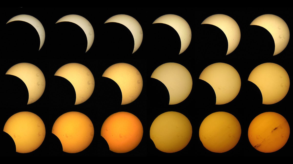 The 12 August 2026 partial solar eclipse as seen from the Isle of Wight
