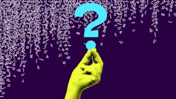 Wordwave logo hand holding a question mark