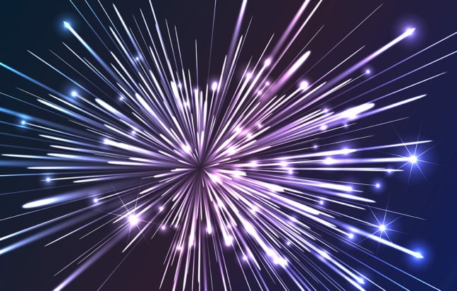 Burst of light