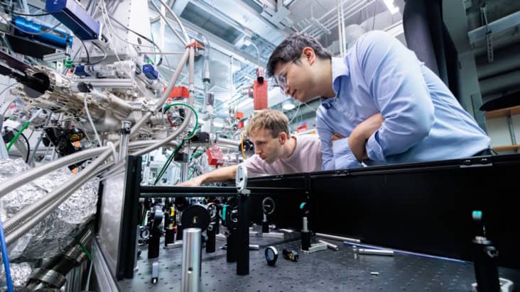 Researchers Gabriele Berruto and Shuolong Yang