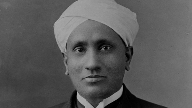 C V Raman portrait