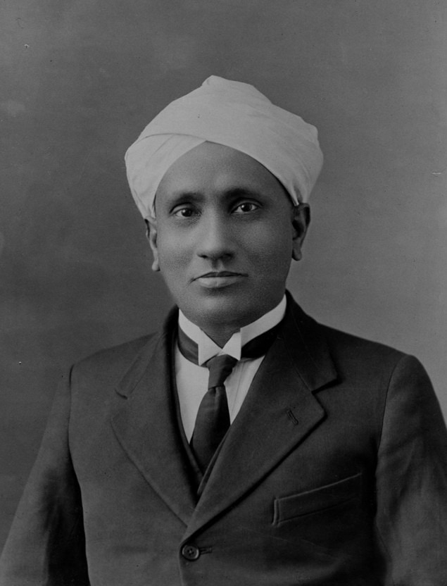 C V Raman portrait
