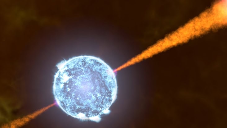 Animation of a gamma-ray burst