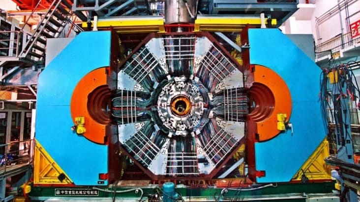 Photograph of the BESIII detector