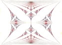 Hofstadter’s butterfly diagram in red and black